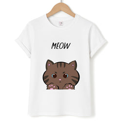 Meow Purple - Cats Unisex T-Shirt