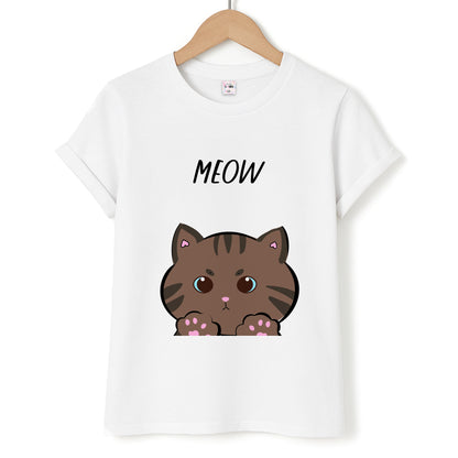 Meow Purple - Cats Unisex T-Shirt
