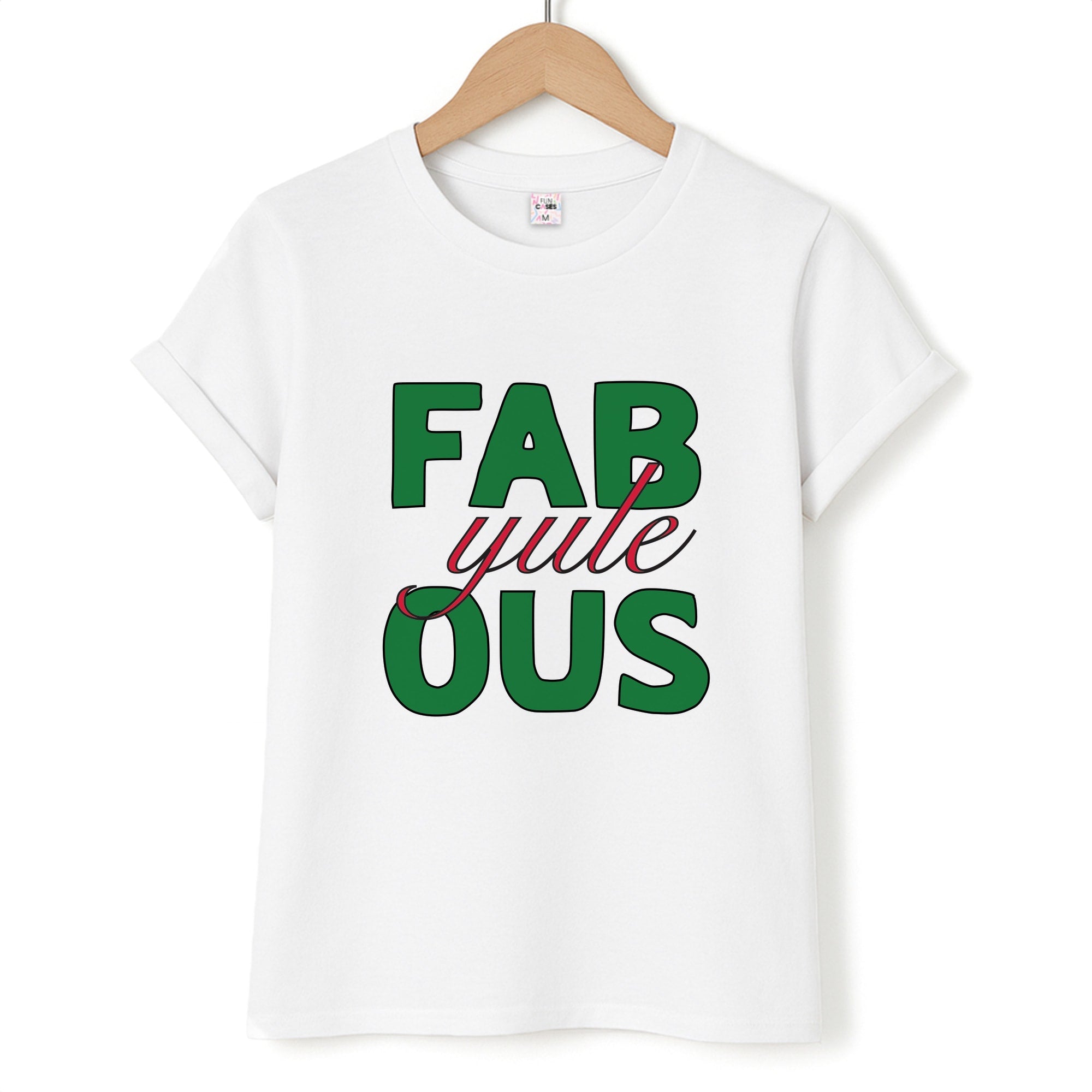 Fab-Yule-Ous Red - Christmas Puns T-Shirt