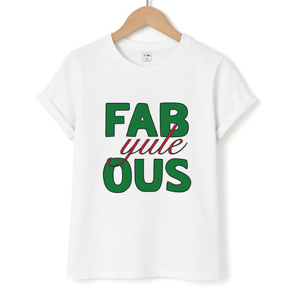 Fab-Yule-Ous Red - Christmas Puns Unisex T-Shirt