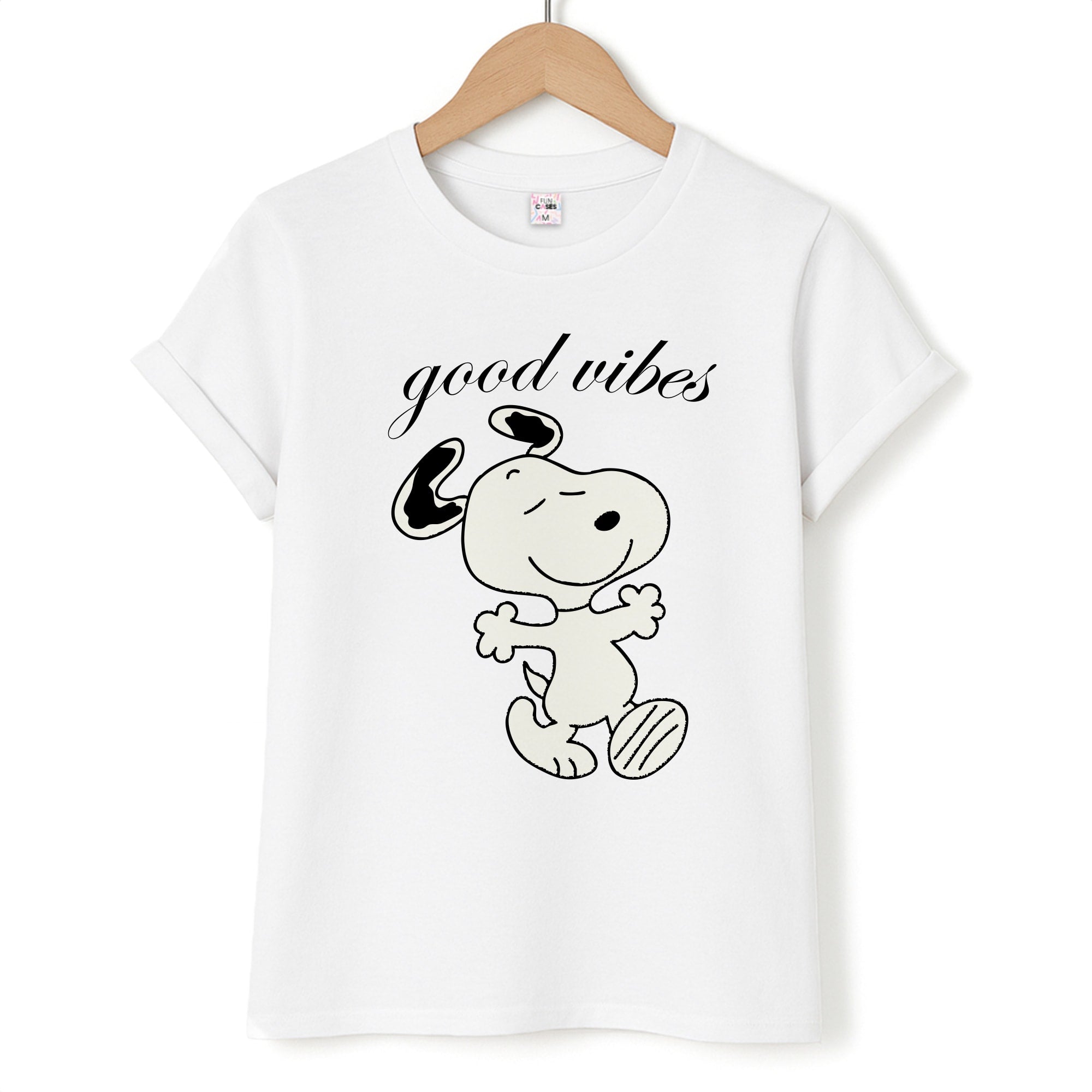 Good Vibes Cartoon Beagle Unisex T-Shirt
