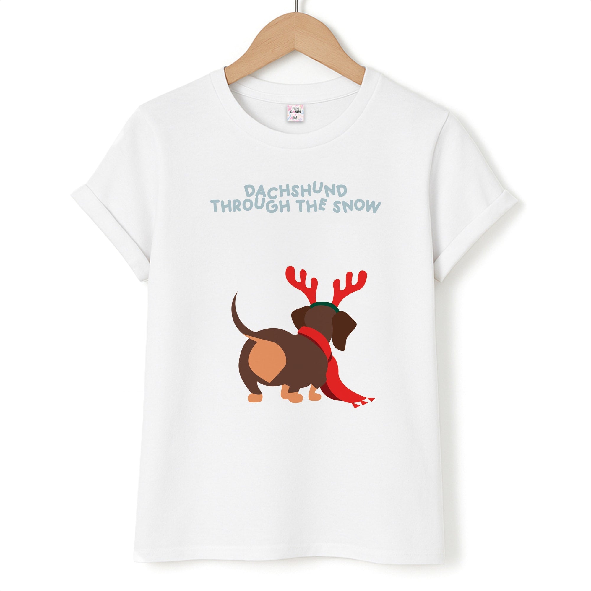 Dachshund Through The Snow - Christmas T-Shirt