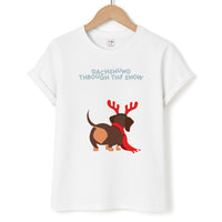 Dachshund Through The Snow - Christmas T-Shirt