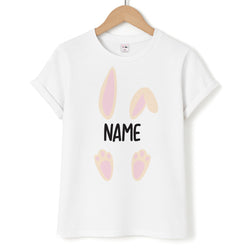 White Bunny Personalised Unisex T-Shirt