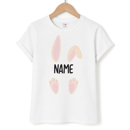 White Bunny Personalised Unisex T-Shirt