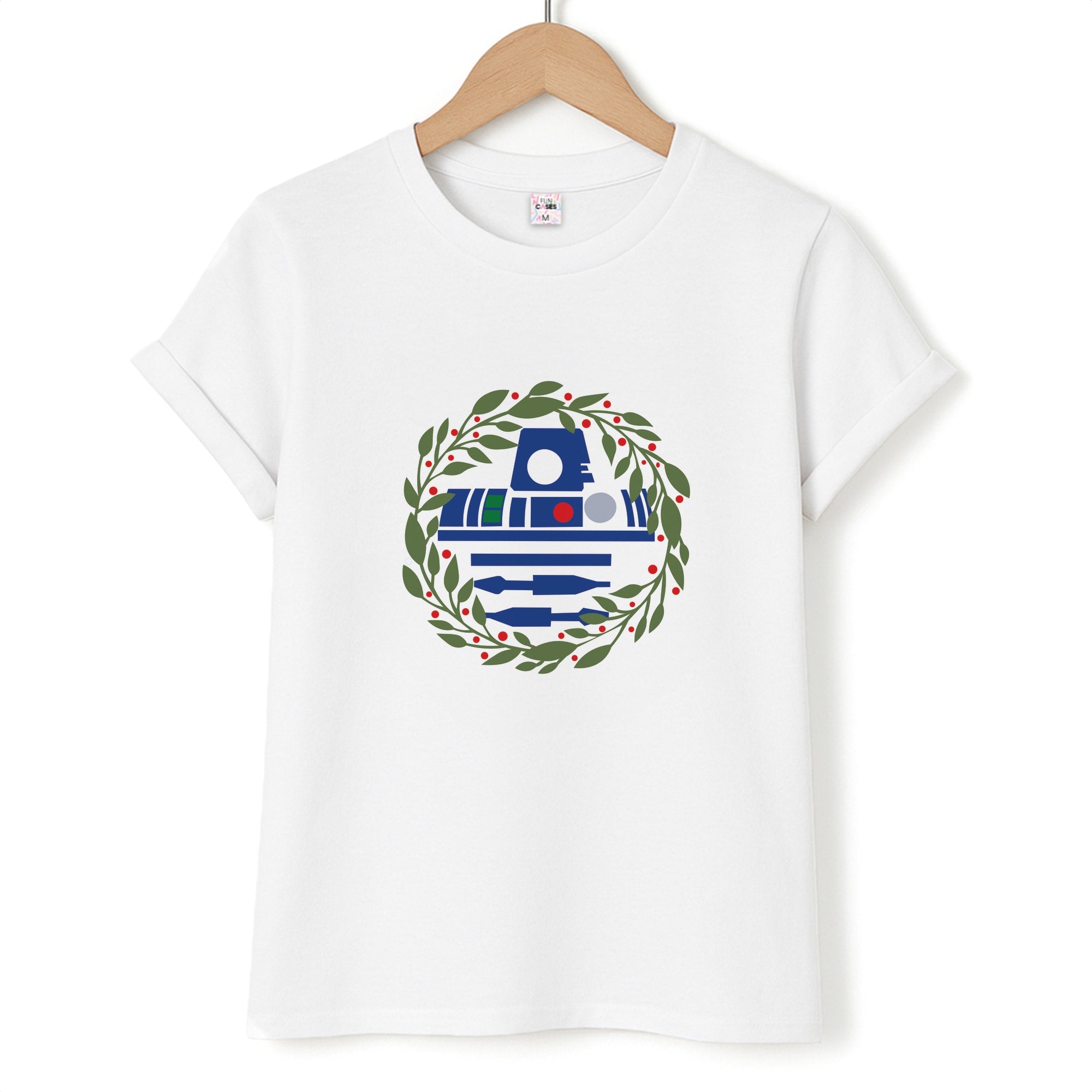 R2D2 Christmas Wreath T-Shirt