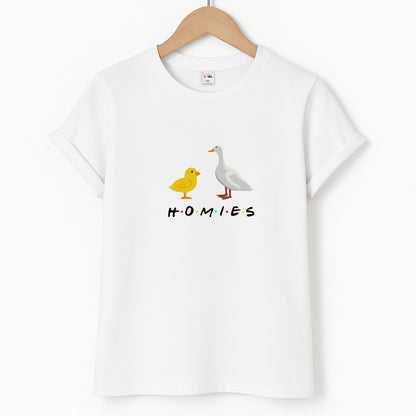 Homies Chick And Duck Unisex T-Shirt