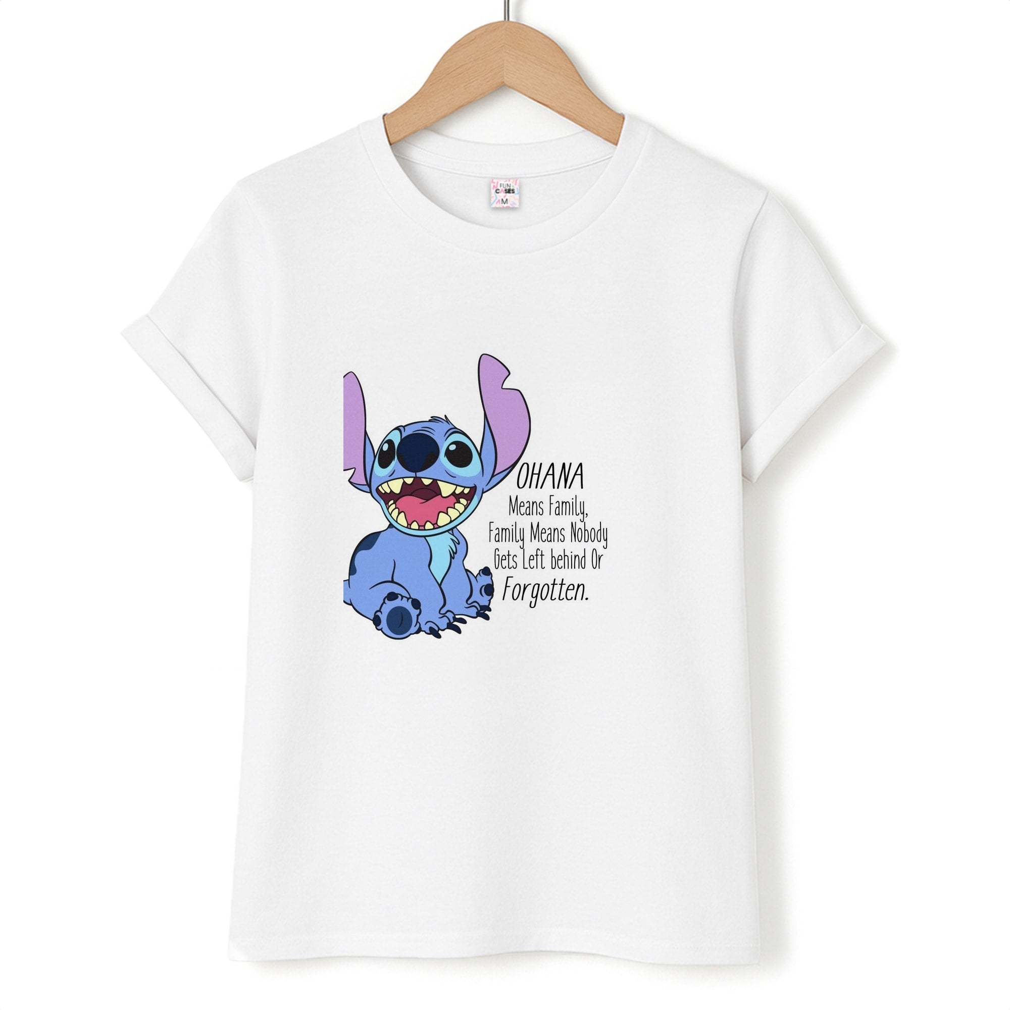 Ohana Means Family - Blue Alien T-Shirt