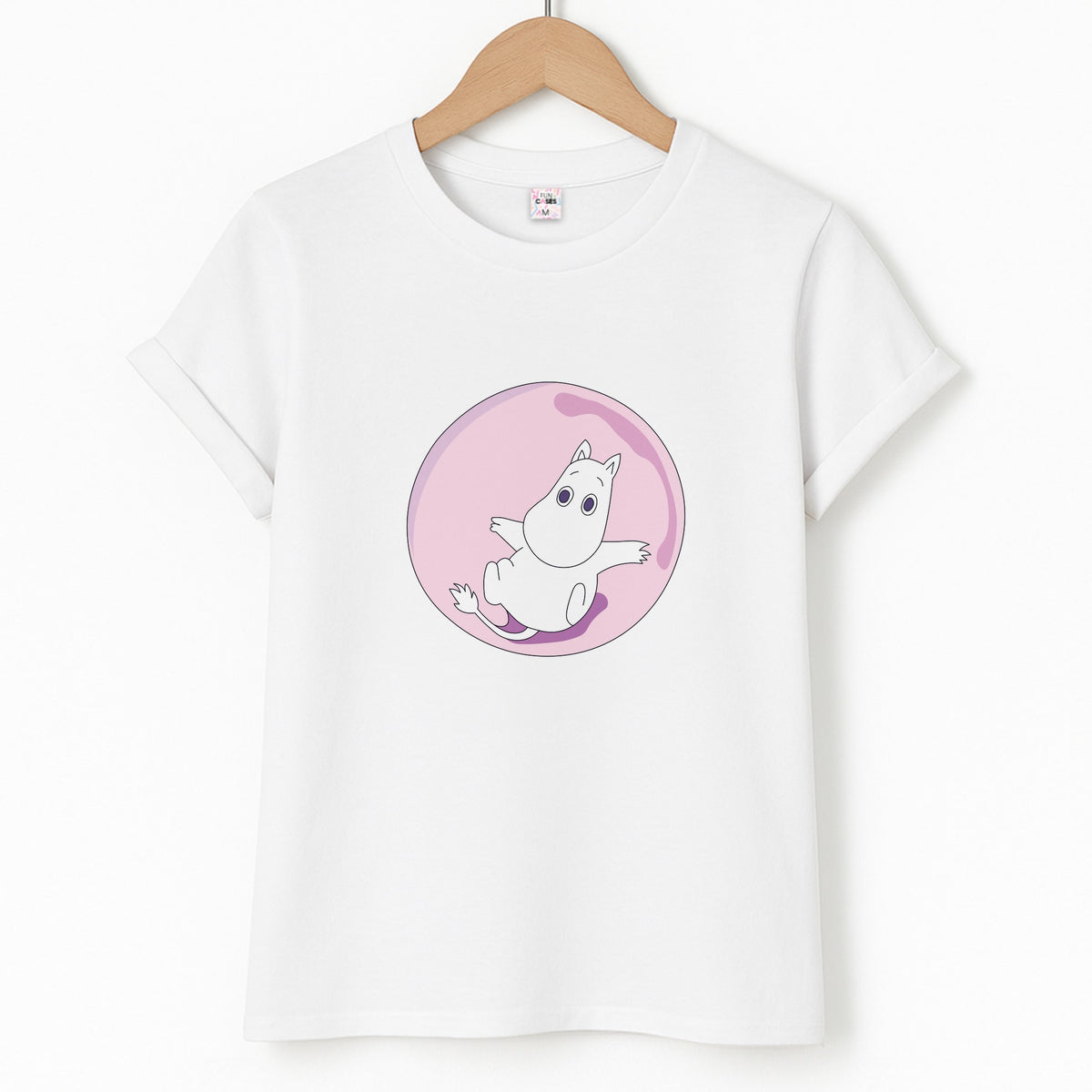 Moomin In A Pink Bubble  T-Shirt