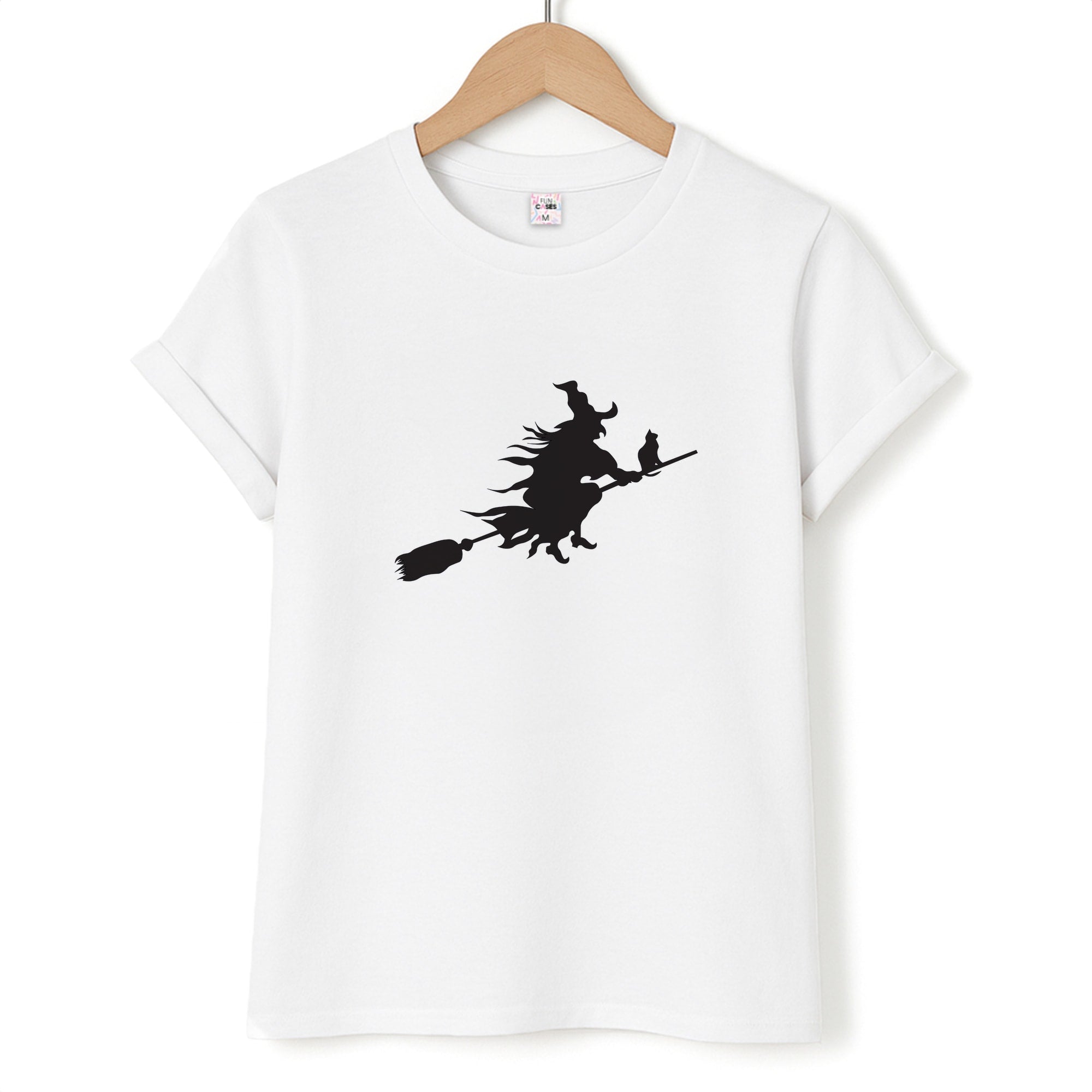 Witch And Cat - Halloween T-Shirt