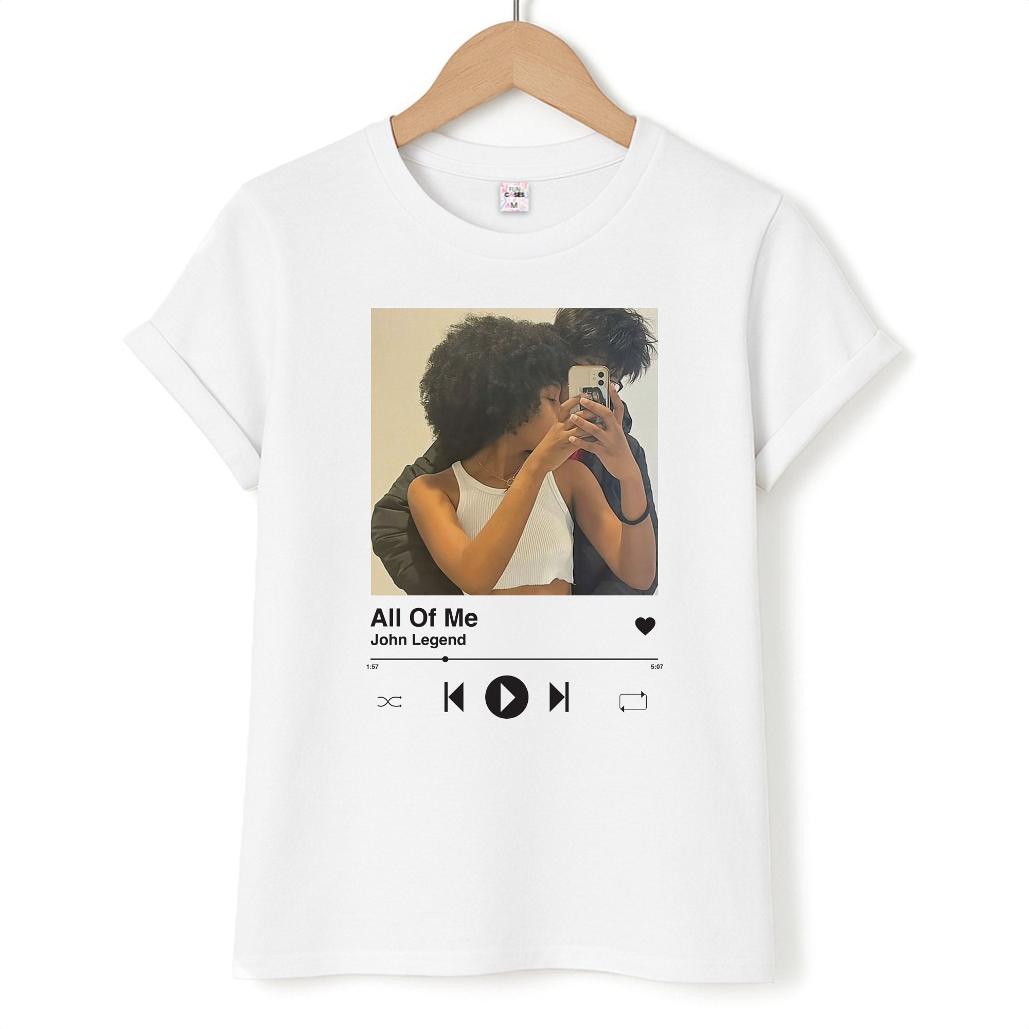 Album Cover - Personalised Couples T-Shirt
