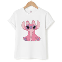 Sitting Down - Pink Alien T-Shirt