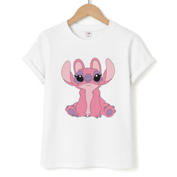 Sitting Down - Pink Alien Unisex T-Shirt