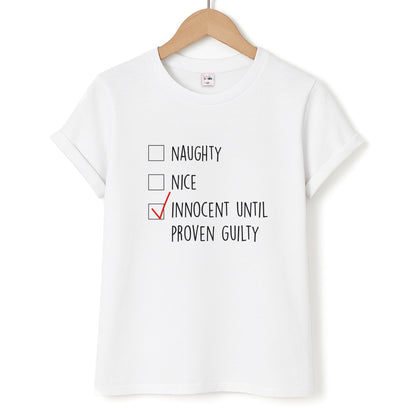 Innocent Until Proven Guilty - Naughty Or Nice  Unisex T-Shirt
