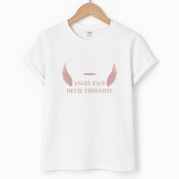 Angel Face Devil Thoughts T-Shirt