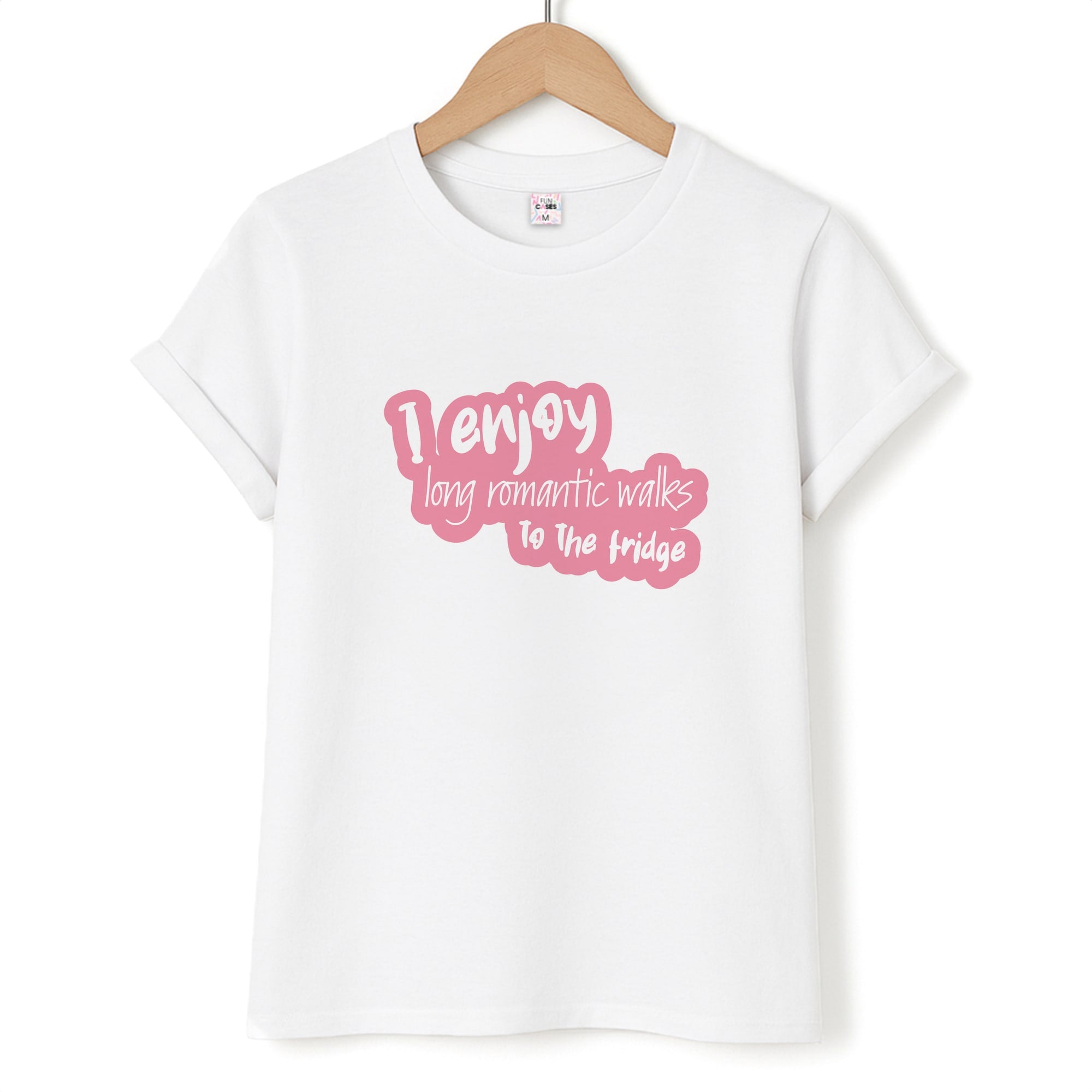 I Enjoy Long Romantic Walks - Funny Quotes T-Shirt