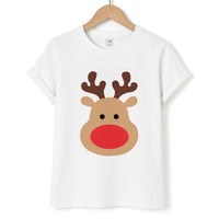 Rudolph Face - Christmas T-Shirt