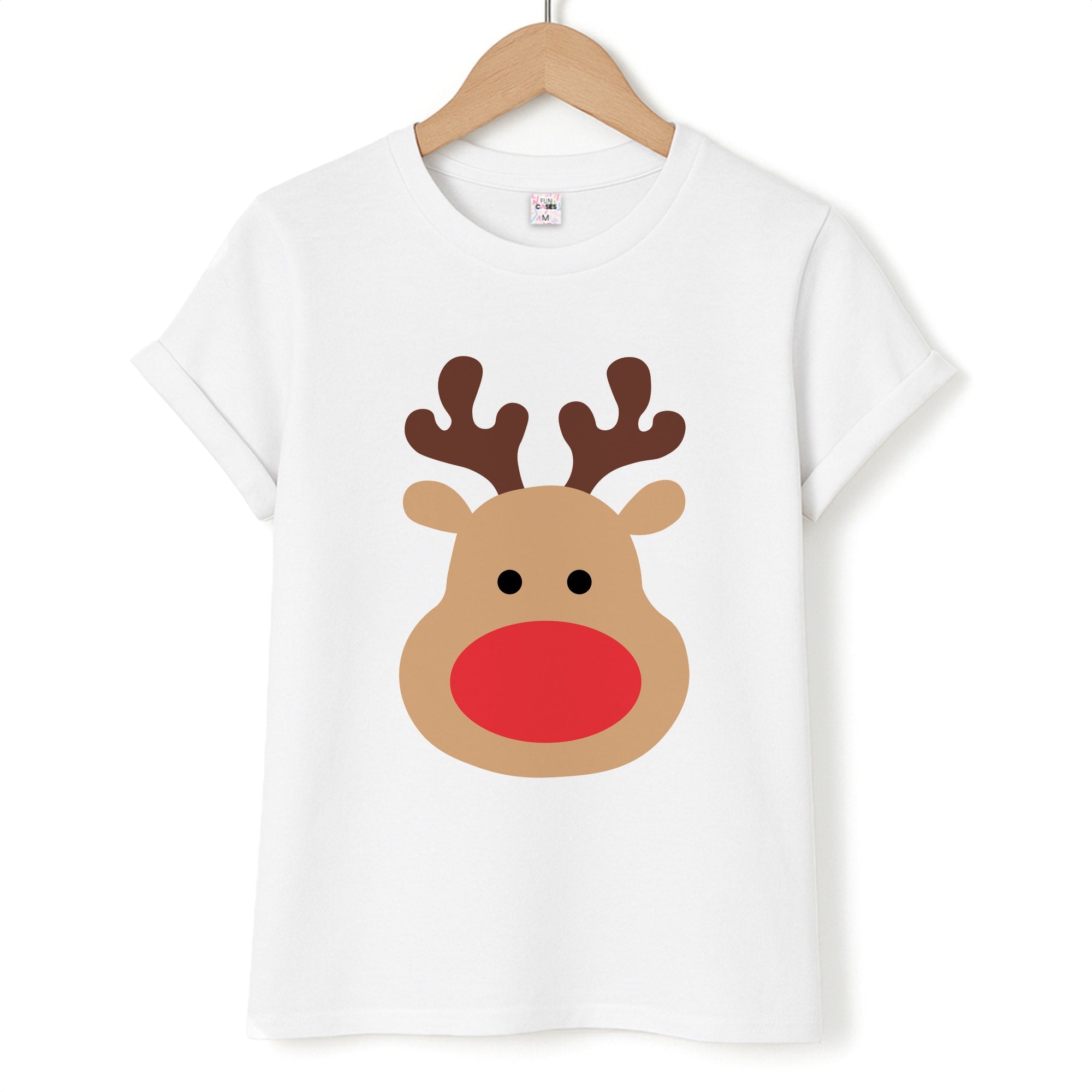Rudolph Face - Christmas Unisex T-Shirt