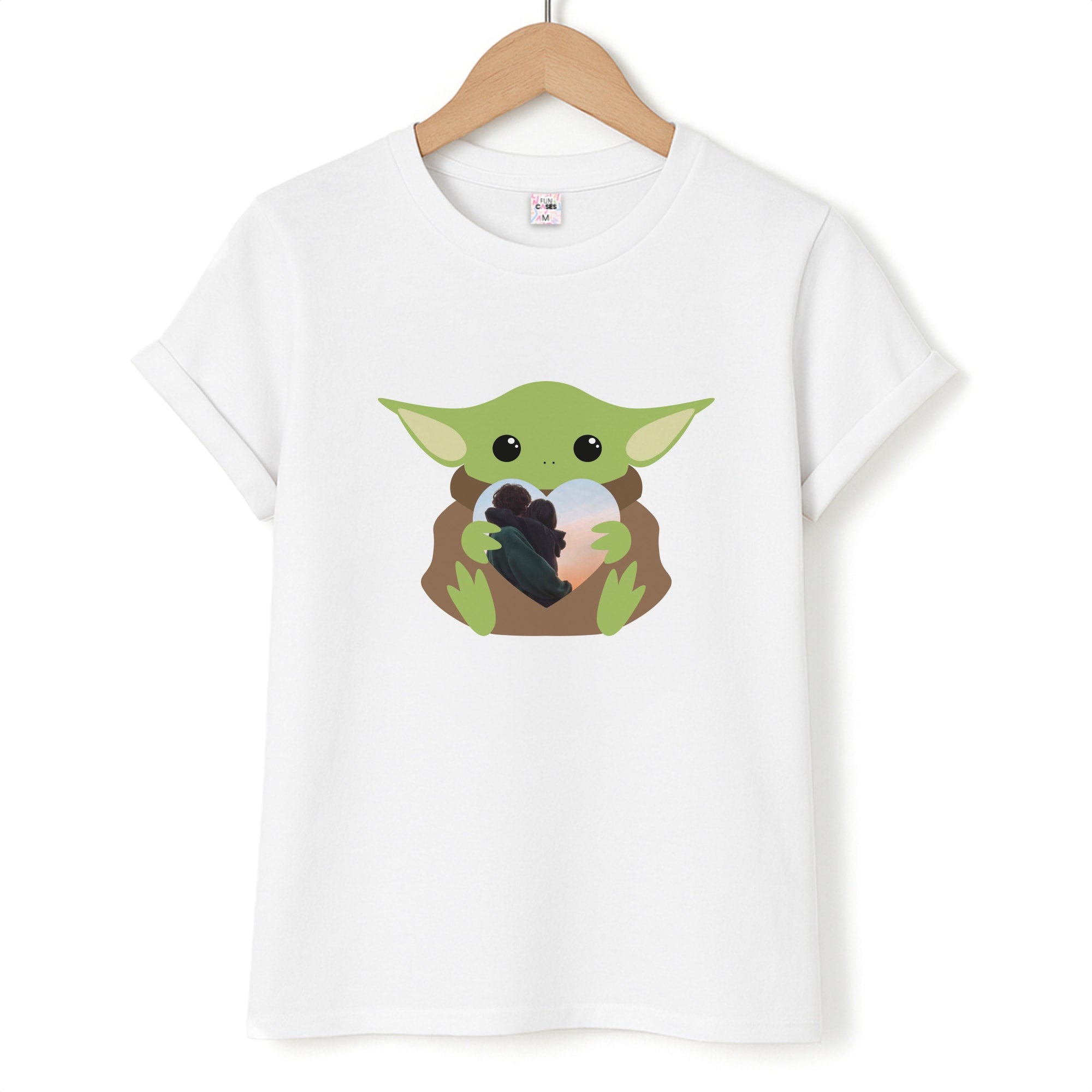 Baby Yoda - Personalised Couples Unisex T-Shirt