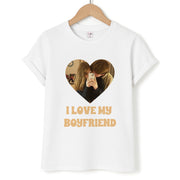 I Love My Boyfriend - Personalised Couples T-Shirt 1