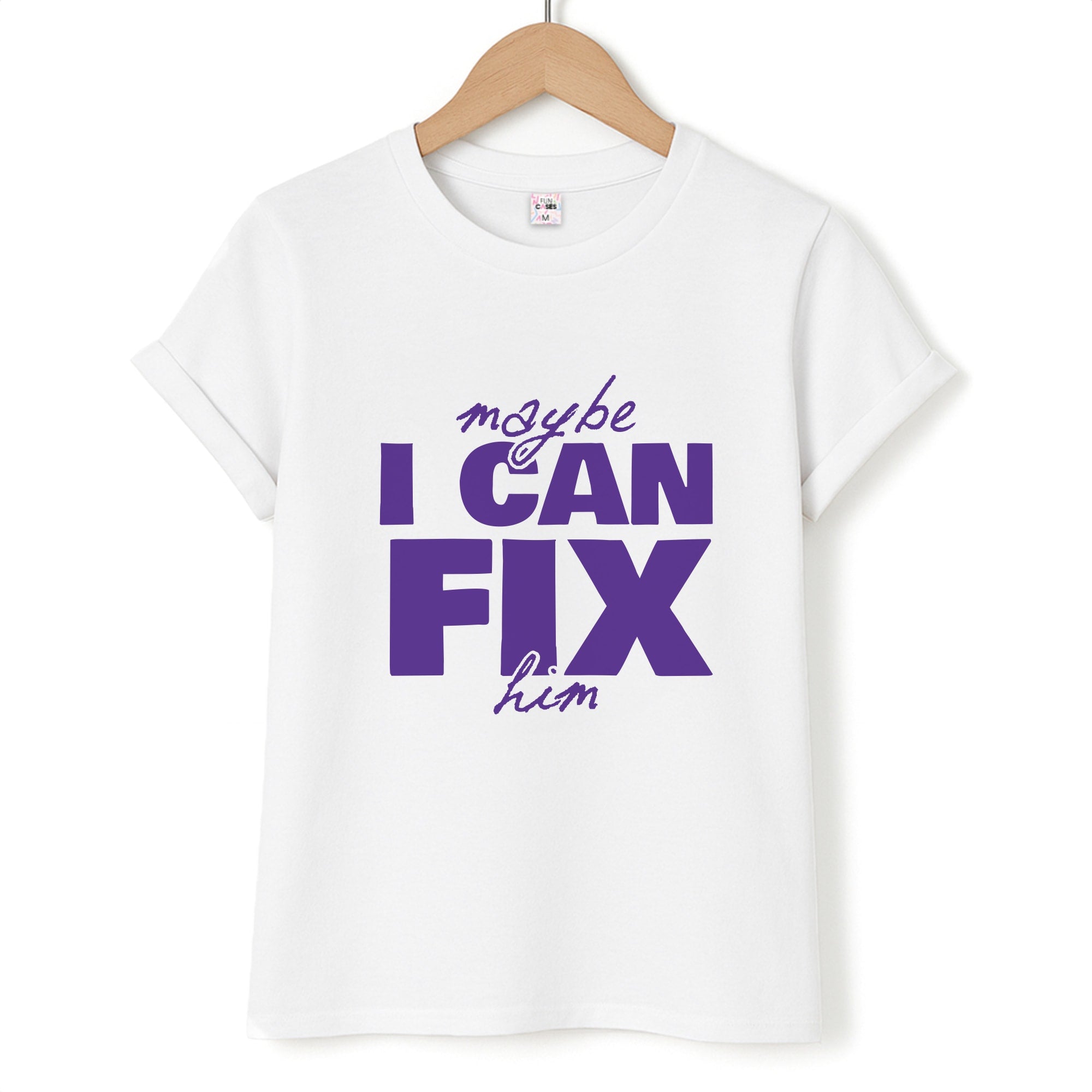 Maybe I Can Fix Him Purple Unisex T-Shirt