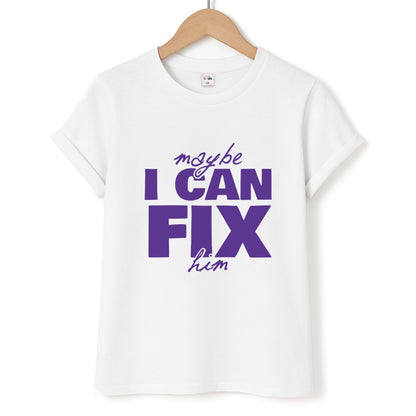 Maybe I Can Fix Him Purple Unisex T-Shirt