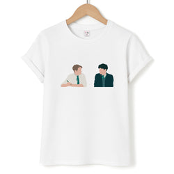 Blue And Yellow - Heart TV Unisex T-Shirt