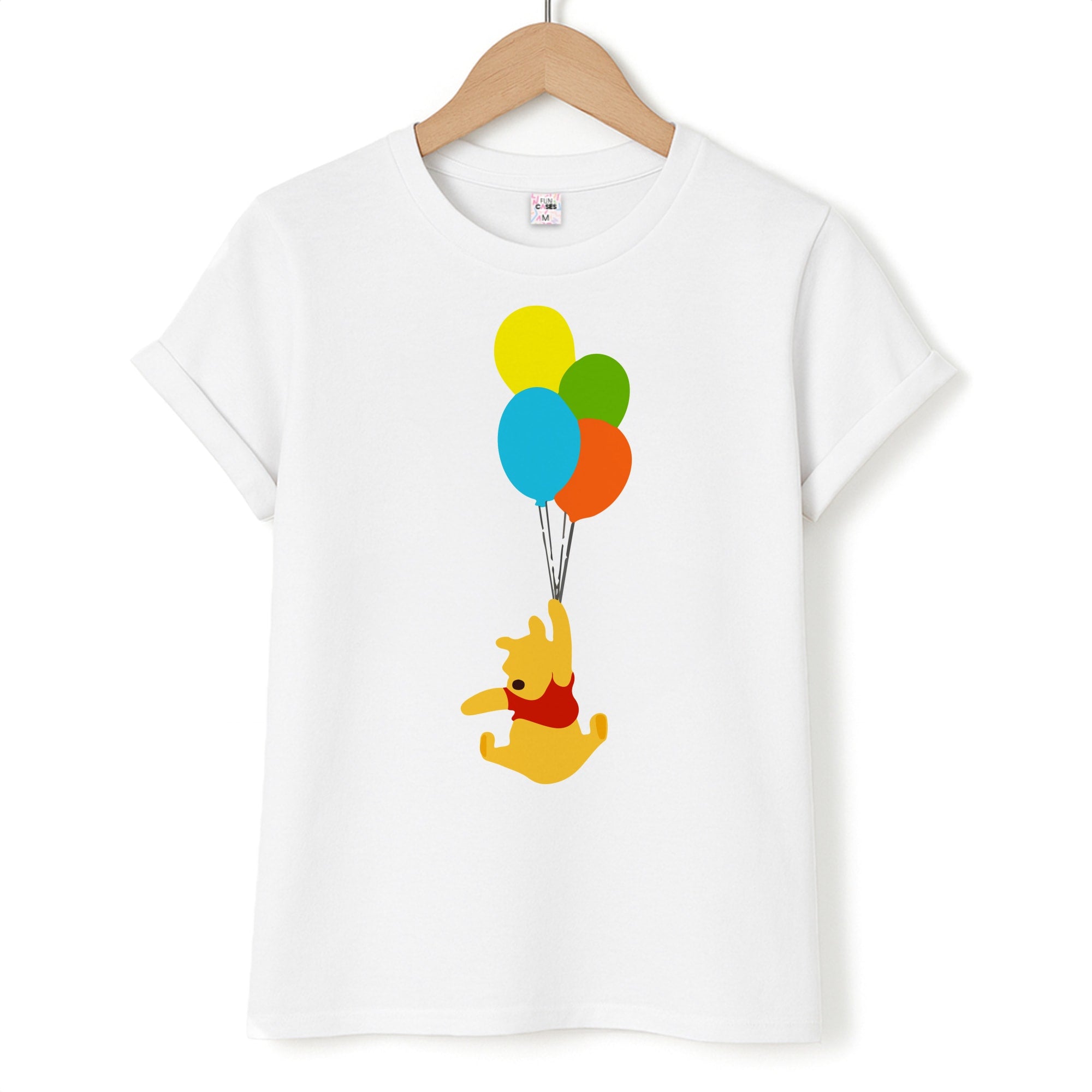 Pooh On Balloons T-Shirt