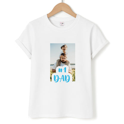 Hashtag 1 Dad - Personalised Father's Day Unisex T-Shirt