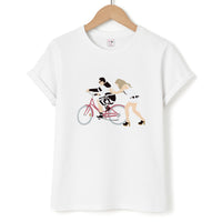 David Riding A Bike T-Shirt