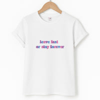 Leave Fast Or Stay Forever - Fender T-Shirt