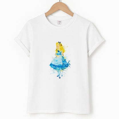 Watercolour Alice in Wonderland Fairytale Unisex T-Shirt