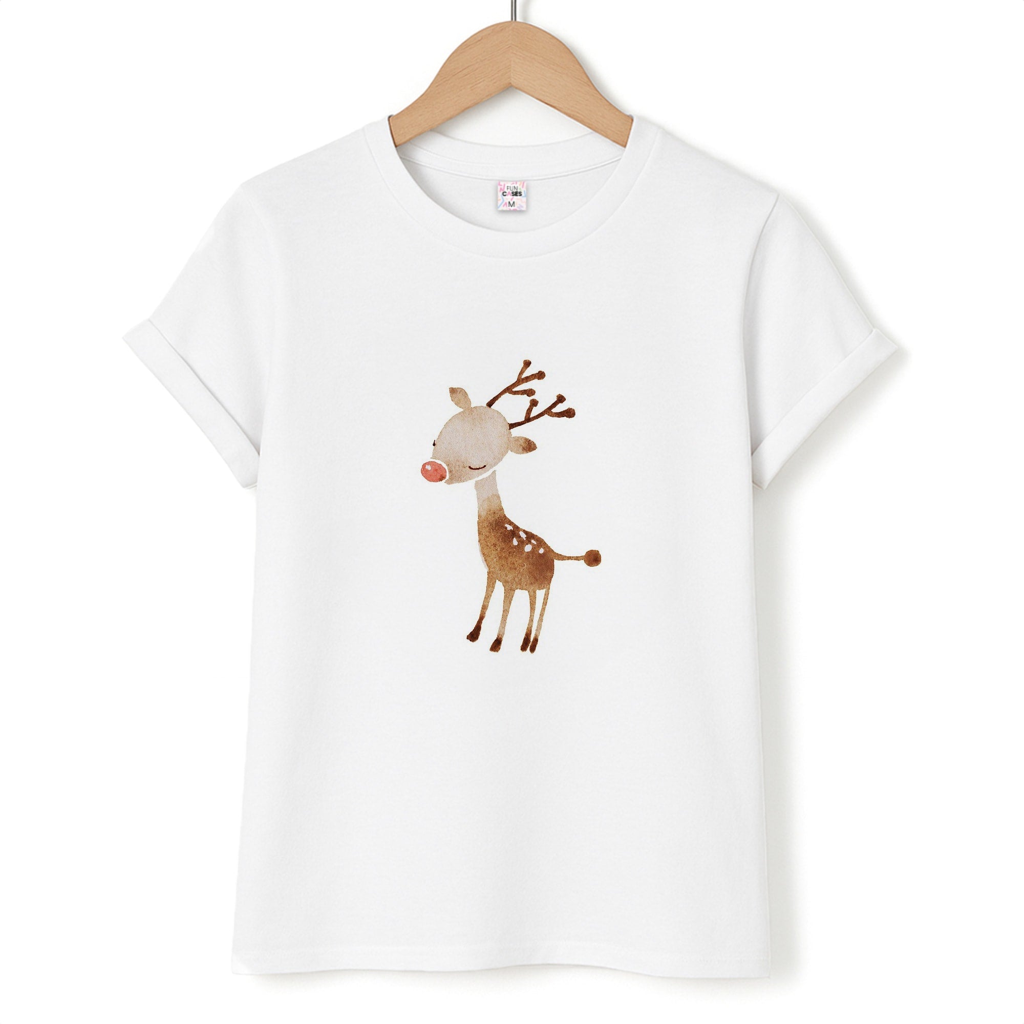 Watercolour Rudolph The Reindeer Unisex T-Shirt