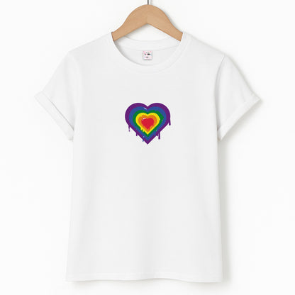 Dripped heart - Pride Unisex T-Shirt