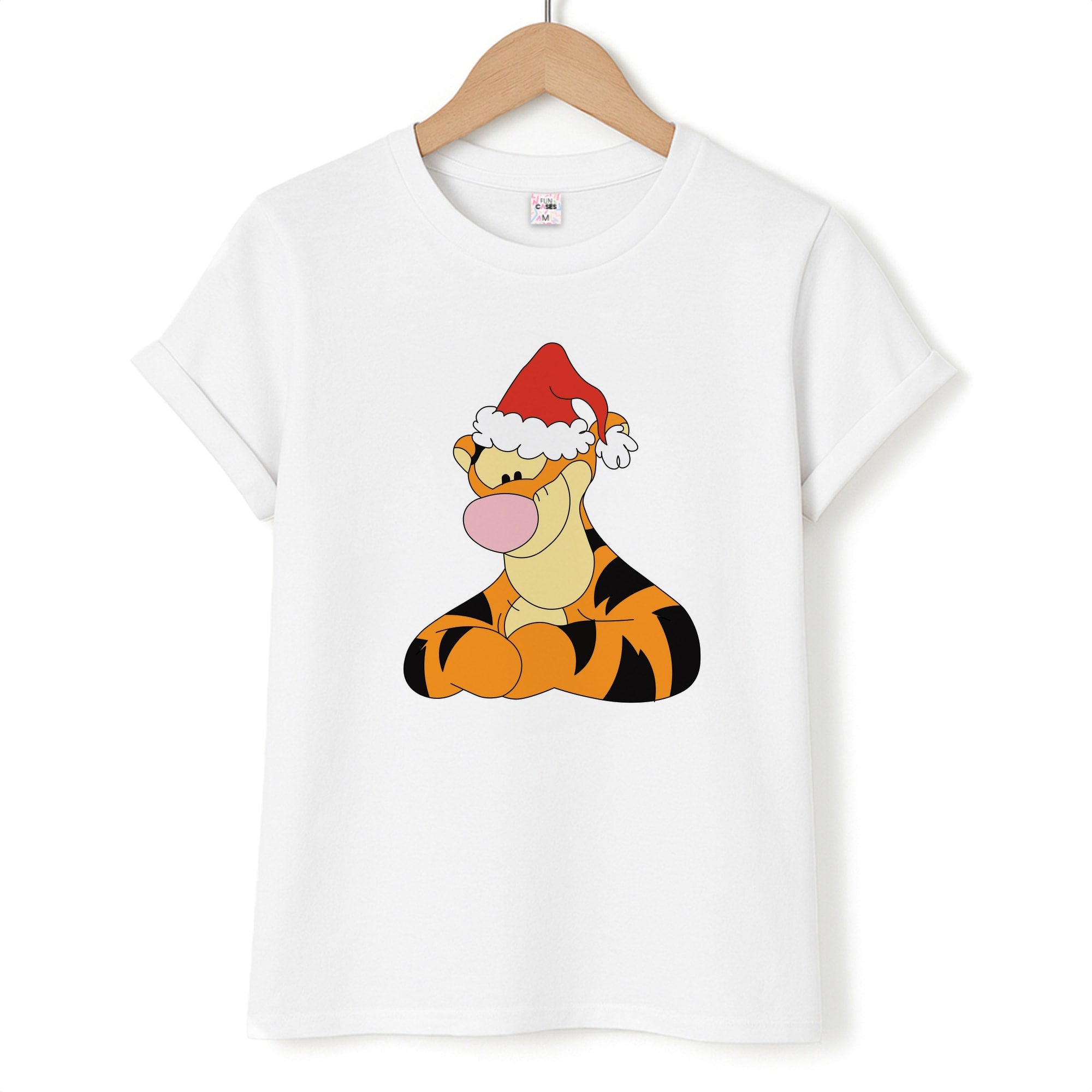 Tiger Pattern Christmas Unisex T-Shirt