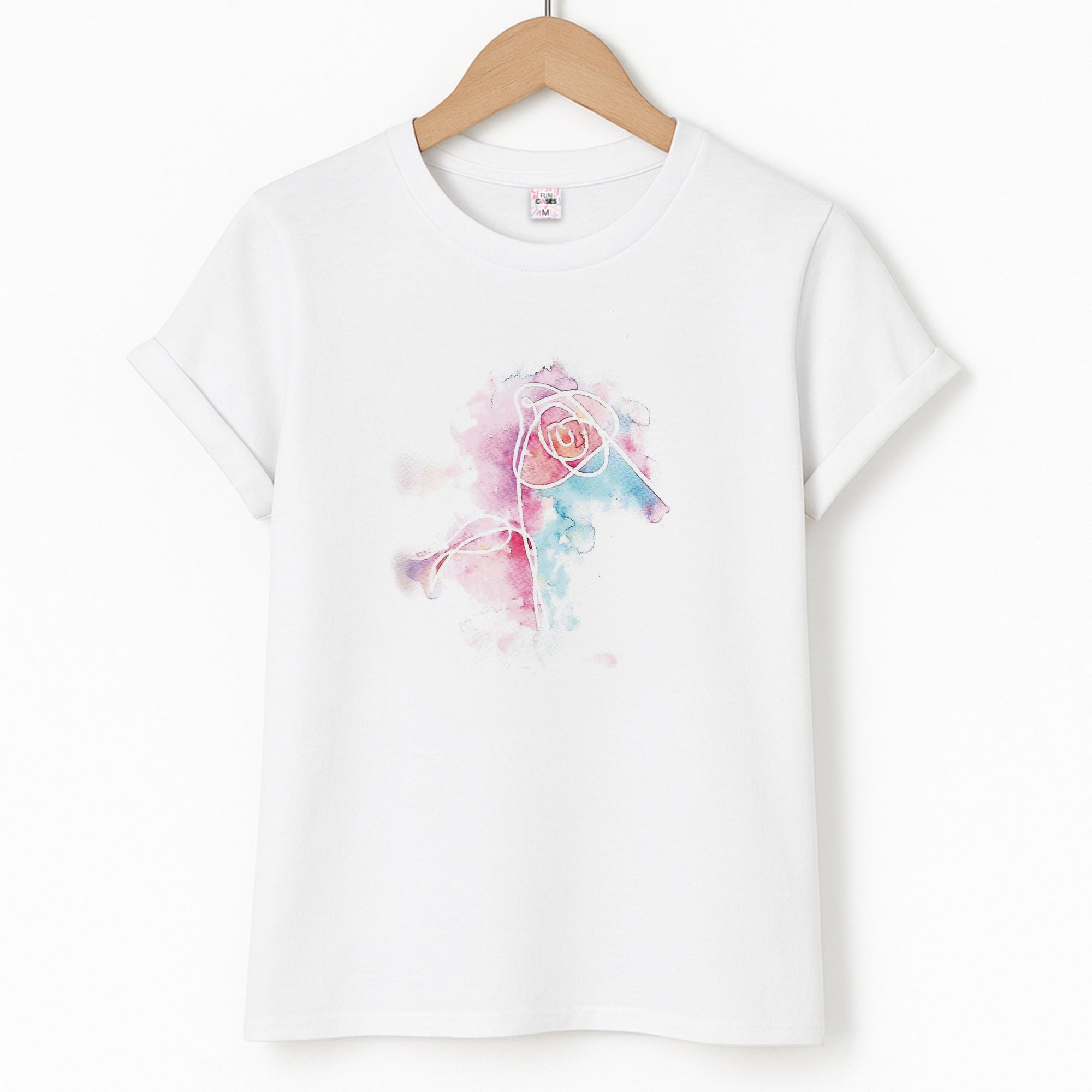 K-Pop Band Love Yourself Watercolour Painting T-Shirt
