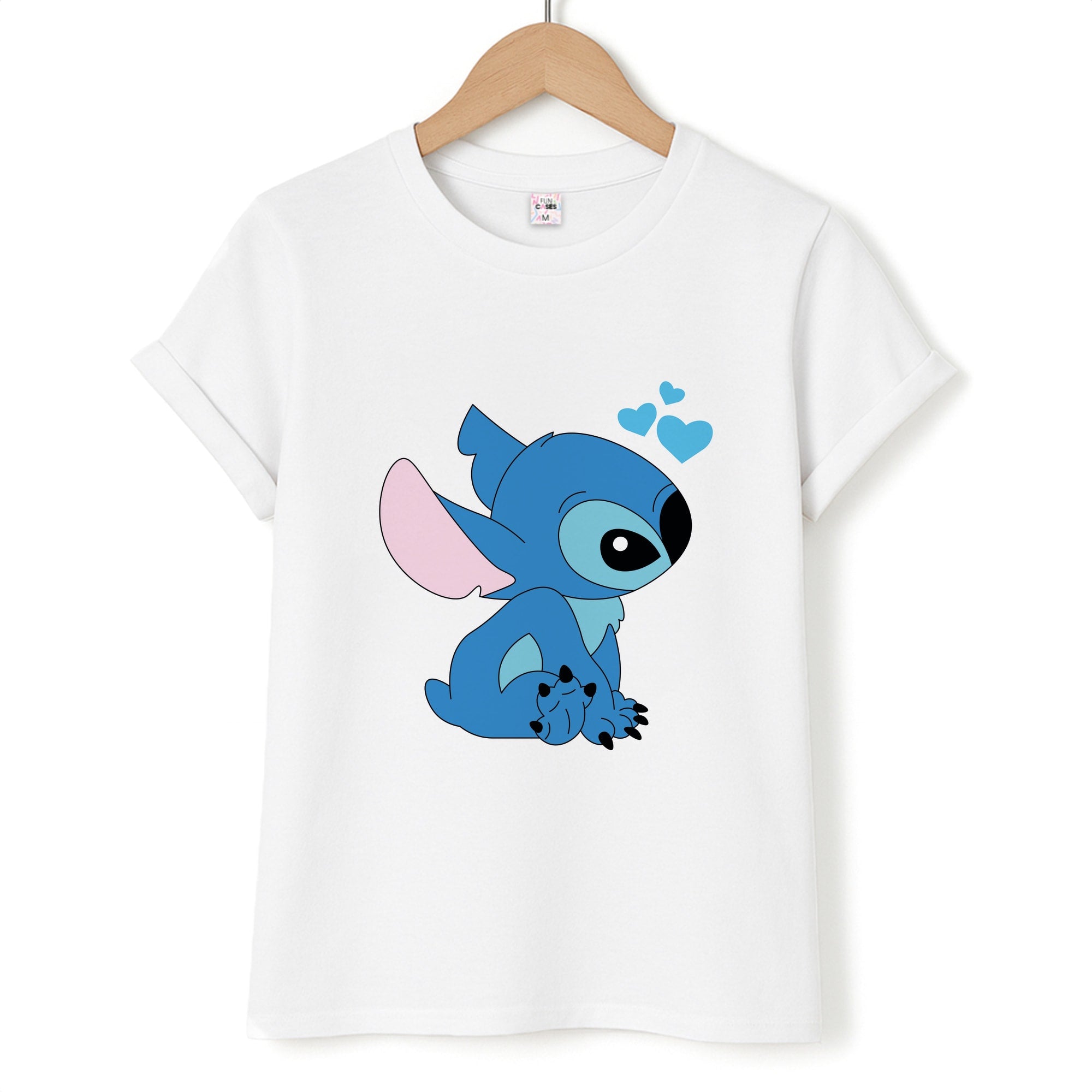 Blue Hearts Alien Blue Valentine's T-Shirt