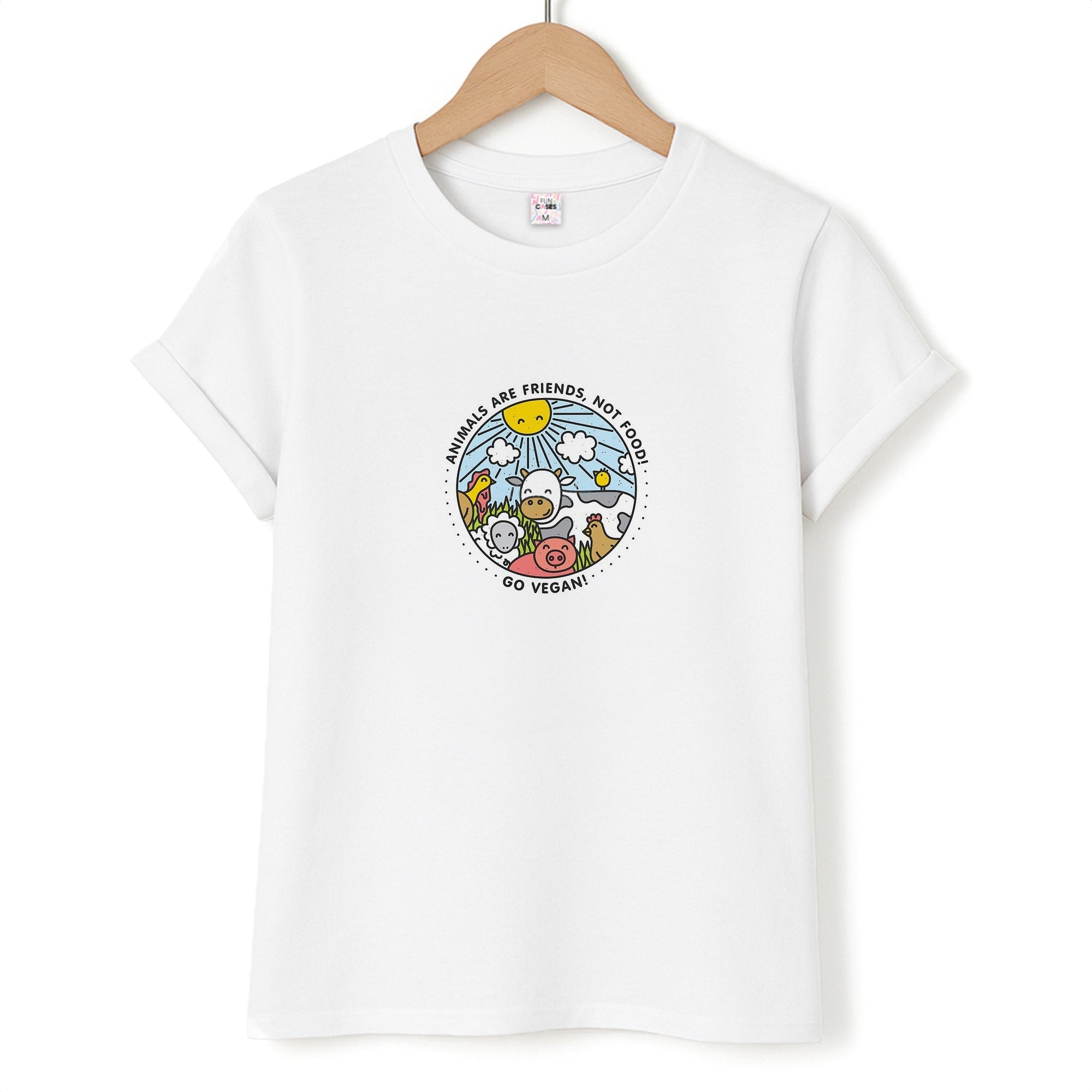 Animals Are Friends, Not Food - Vegan T-Shirt