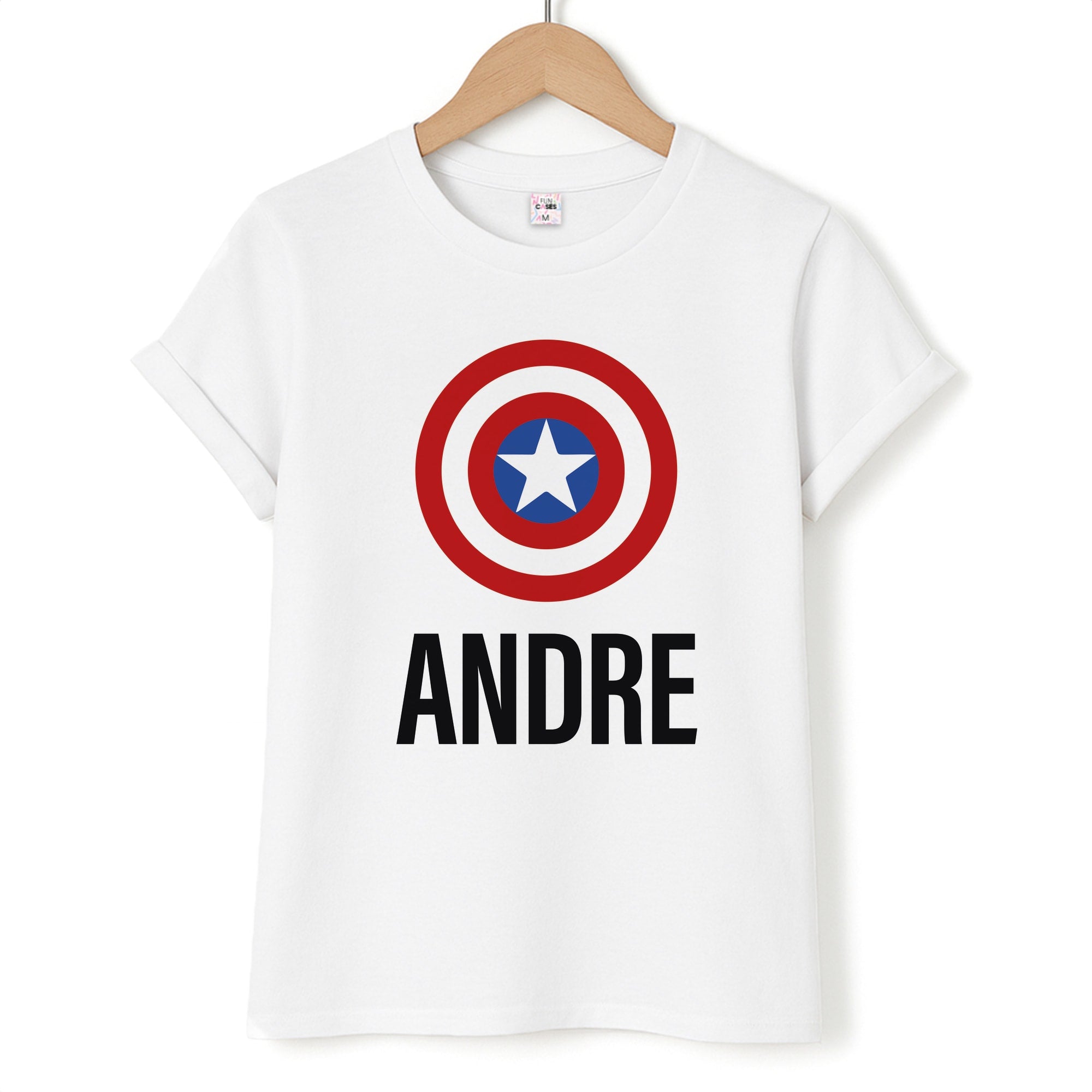Captain America - Personalised Superhero Comic T-Shirt