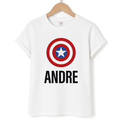 Captain America - Personalised Superhero Comic Unisex T-Shirt