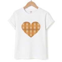 Orange Plaid Pattern- Autumn T-Shirt