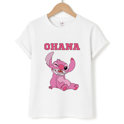 Pink Alien Ohana Unisex T-Shirt