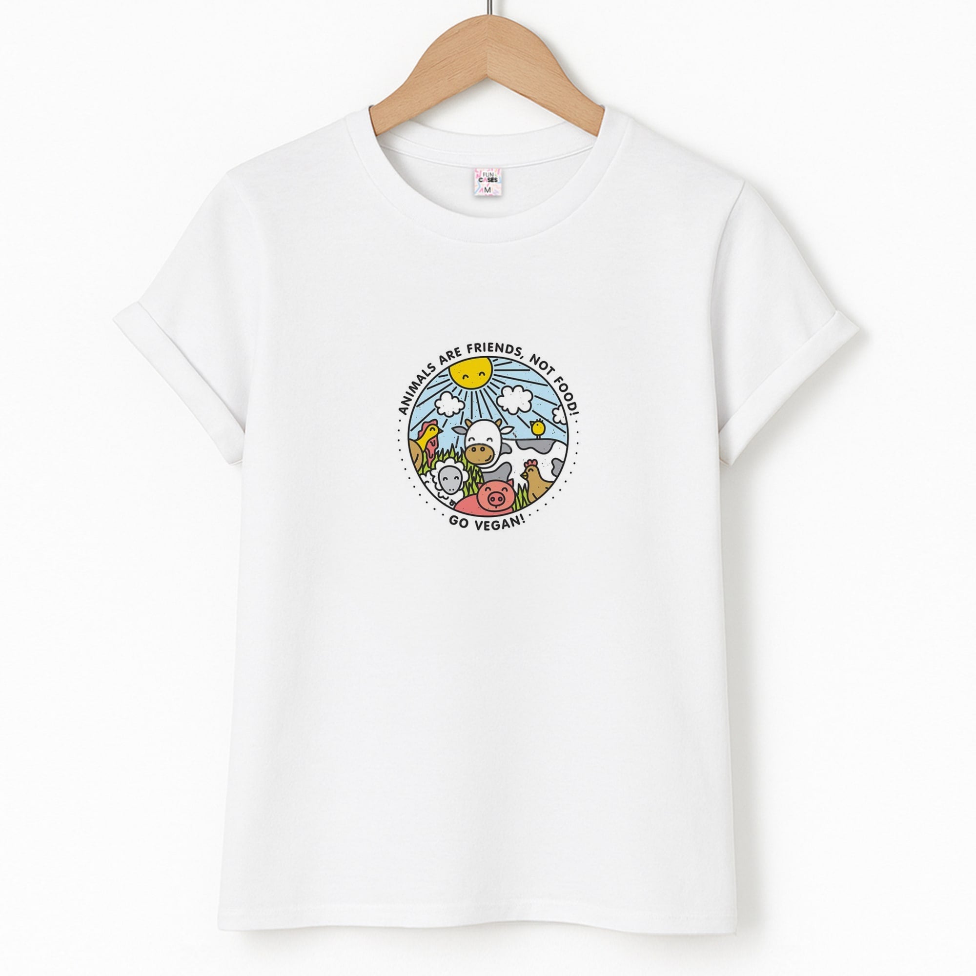 Animals Are Friends, Not Food - Vegan T-Shirt