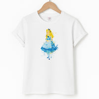 Watercolour Alice in Wonderland Fairytale T-Shirt