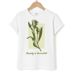 Beauty Is Immortal Press Flower Unisex T-Shirt
