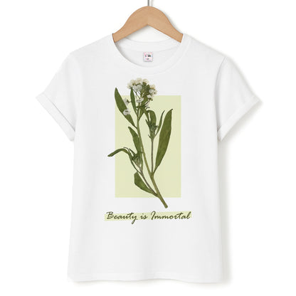 Beauty Is Immortal Press Flower Unisex T-Shirt
