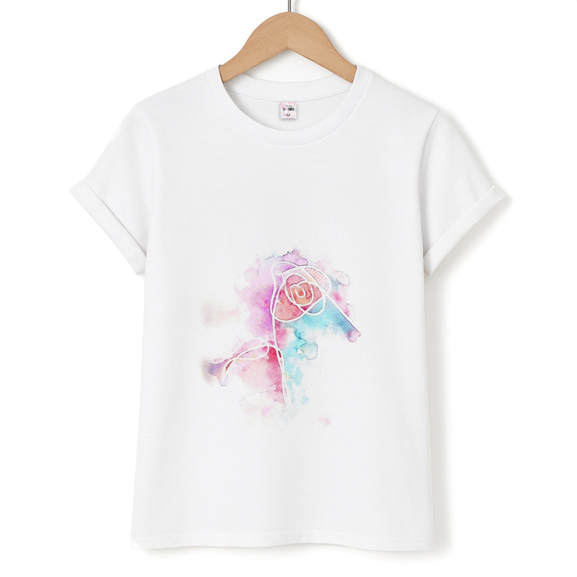 K-Pop Band Love Yourself Watercolour Painting T-Shirt