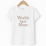 Worlds Best Mum - Floral Mother's Day T-Shirt 1