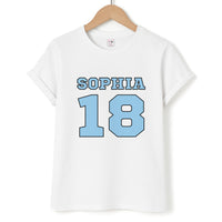 Light Blue - Personalised Football T-Shirt