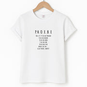 Spelling Phoebe T-Shirt 1